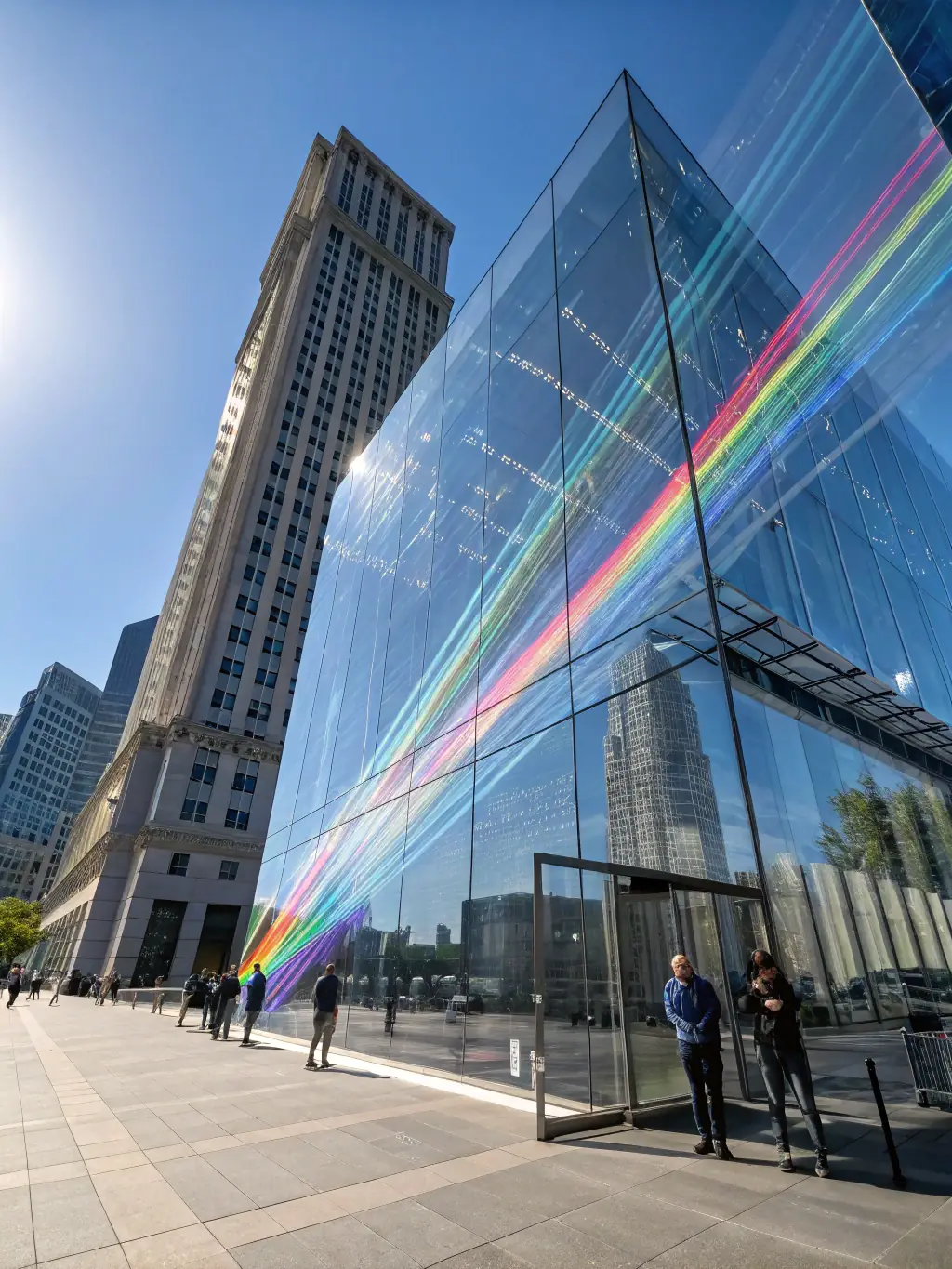 A transparent glass building with sunlight shining through, symbolizing openness and honesty in financial dealings.